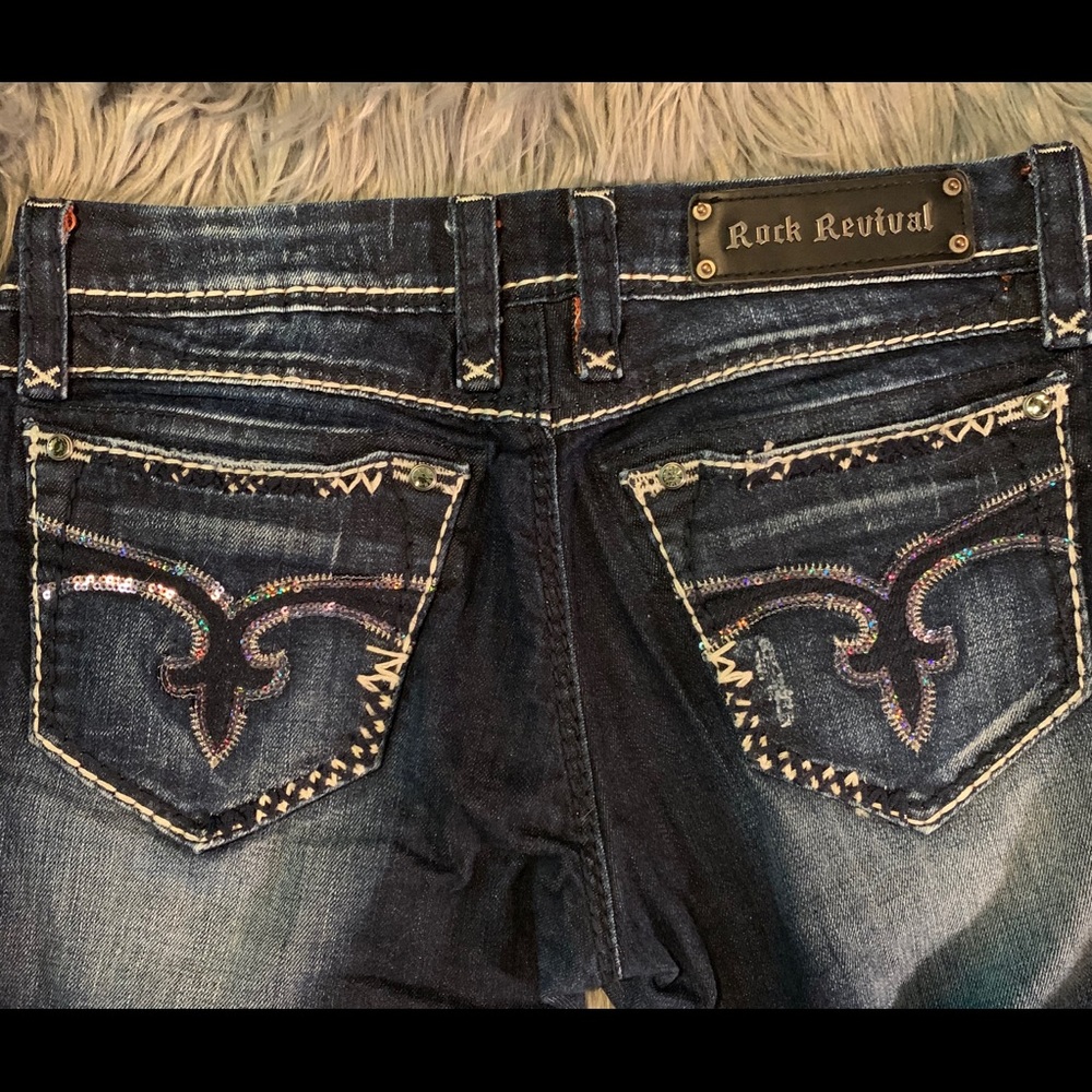 Rock Revival Sz 28 Charlotte capri jeans
